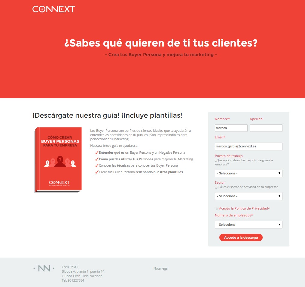 Imagen de landing page